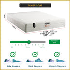 MyLatex VIENNA 10" Natural Pinhole Latex Mattress Orthopedic - All Sizes Available