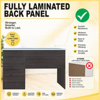 Paxx Study Computer Office Table with Drawer w/ Lock CARB-P2 Certified Board in 4 Colour