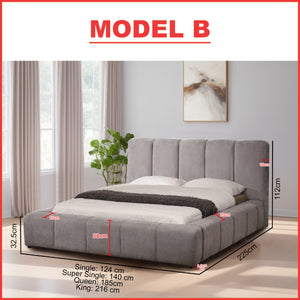 Milly PLatform Bed Frame All Sizes Available - w/ PetFriendly Scratchproof Option