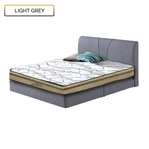 Image of Fanny Fabric Divan Bed In 4 Colors With 10" Orthocoil Ashford Euro-Top Mattress Package - All Sizes Available
