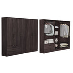 BERLIN Series 1/2/3/4/5 Doors Tall Wardrobe with Drawers and Top Cabinet in 6 Colours