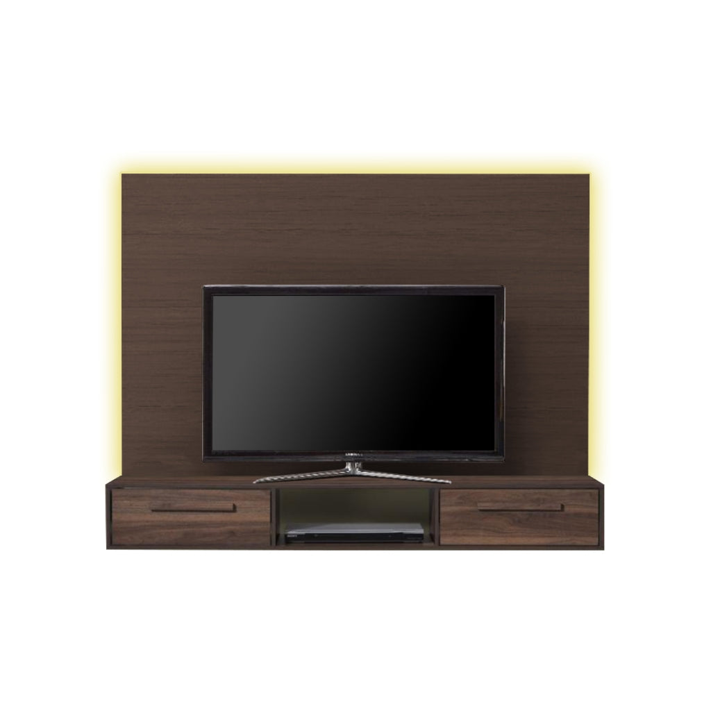 Pollian 4FT/5FT Floating TV Console with Back Panel LED Backlight in 2 Colours