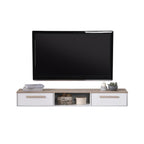 Pollian 4FT/5FT Floating TV Console with Back Panel LED Backlight in 2 Colours