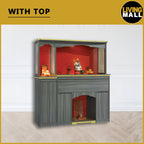 Vaughn Oriental Altar Table with Top Altar Cabinet Fire Resistant Laminated Board