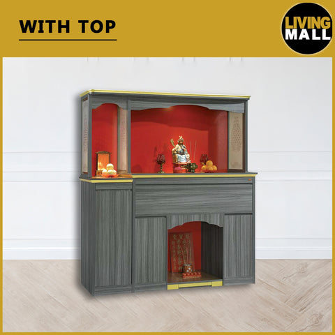 Image of Vaughn Oriental Altar Table with Top Altar Cabinet Fire Resistant Laminated Board