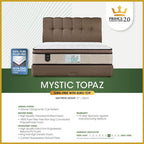 King Koil Mystic Topaz 12" Mattress Chiropractic Coil - Bundle w/ Pillow - All Sizes