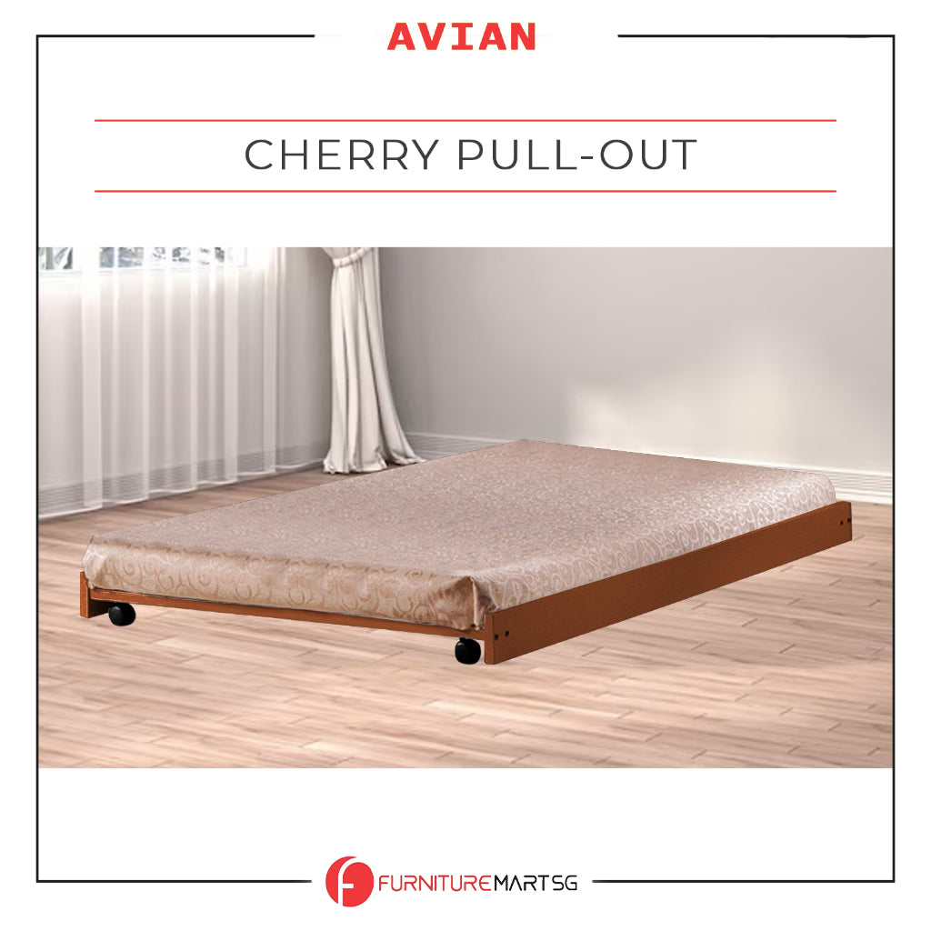 Avian Single/Super Single Pull-Out Bed Frame Solid Plywood Base in 4 Colour