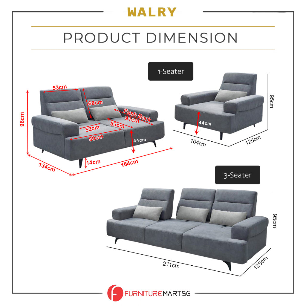 Walry 1/2/3-Seater L-Shaped Sofa with PetFriendly Fabric Scratch-Resistant & Claw-Resistant