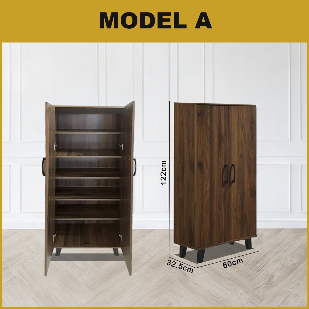 ENYA CARB-P2 Certified Board Premium Shoe Cabinet Soft Closing Fully Laminated Back Panel