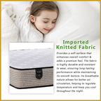 King Koil Azotic Topaz 10" Mattress Chiropractic Coil - Bundle w/ Pillow - All Sizes