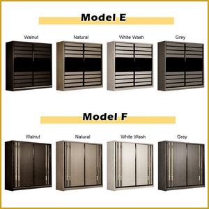 Charie Series 5FT/6FT/8FT Customizable Sliding Door Modular Wardrobe in 6 Designs