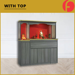 Harlyn Oriental Altar Table with Top Altar Cabinet Fire Resistant Laminated Board