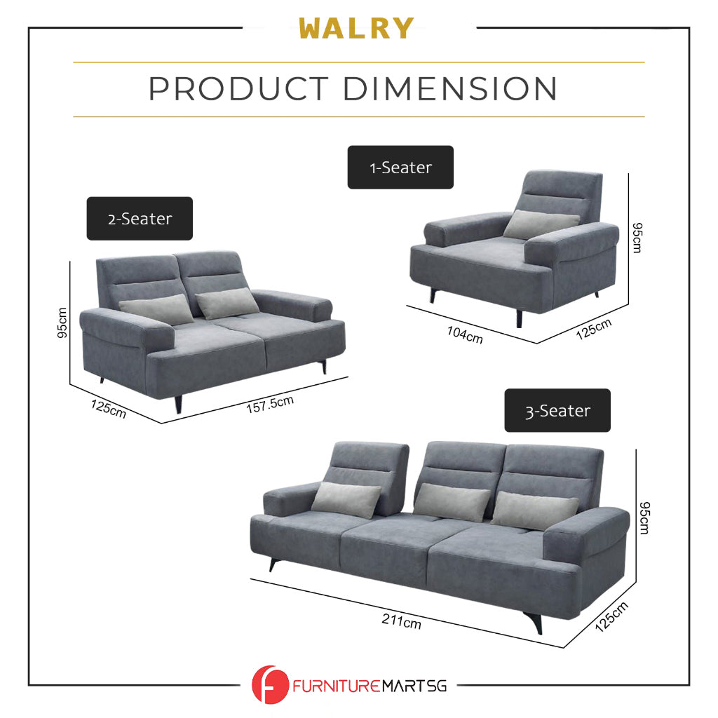 Walry 1/2/3-Seater L-Shaped Sofa with PetFriendly Fabric Scratch-Resistant & Claw-Resistant