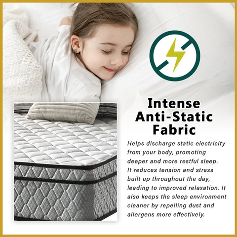 Image of Honey Spinal Plus 10" Anti-Static Posture Support Spring Mattress - All Sizes Available