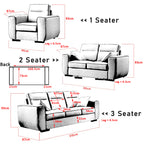 Alyssa Series Fabric 1/2/3/ L-Shape Sofa w/ Pet-Friendly Option