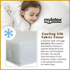 MyLatex AUSTIN 10" Mattress Natural Latex Top Cooling Silk Fabric Cover - All Size