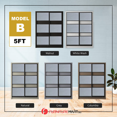 Image of Gwen Series 4/5/6FT 2-Door Sliding Door Wardrobe in 5 Colours in 3 Design