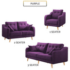 Parlo 1/2/3 Seater Fabric Sofa 6 Colours