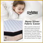 MyLatex PURITY 11" Mattress Natural Latex, Memory Foam, Nano Silver Cover - All Size