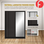 Malta Series 4/5/6/8x8FT 2-Door Sliding Door Wardrobe with Mirror Door in 3 Colours