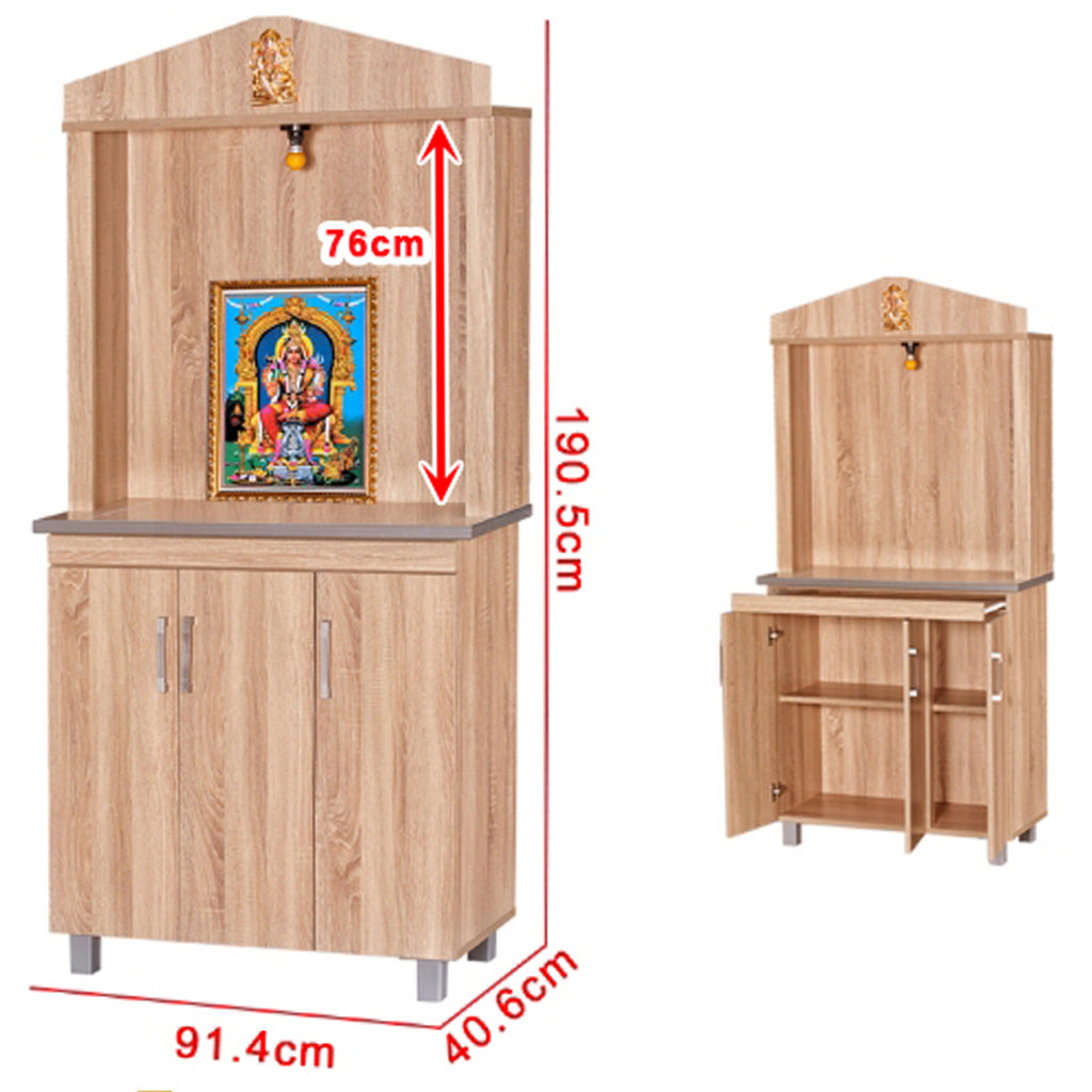 Hindu Altar Table Cabinet Offering Altar Shrine - Model A16