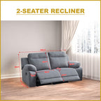 Zarzy 1/2/3-Seater Reclining Sofa Pocketed Spring Claw Resistant Pet-Friendly Fabric/Leather