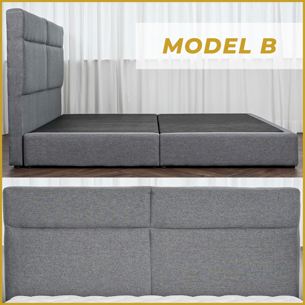 Ashe Series Divan Bed Frame in 3 Model Designs w/ PetFriendly Scratch-resist -All Sizes