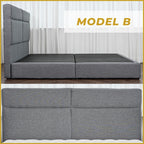 Ashe Series Divan Bed Frame in 3 Model Designs w/ PetFriendly Scratch-resist -All Sizes