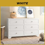 Karen 6 Chest of Drawers CARB-P2 Certified Board Full Laminated Back Panel in 2 Colours