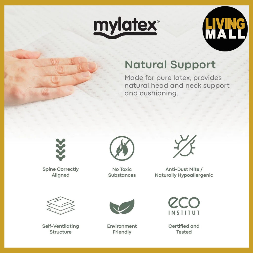 Mylatex Head Shaping Pillow 100% Pure Natural Latex Anti-Bacteria.