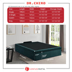 Dr.Chiro 12"/14"/16" Depth Storage Bed Base Pet Friendly Scratch-Resistant Fabric - With Mattress Add-On