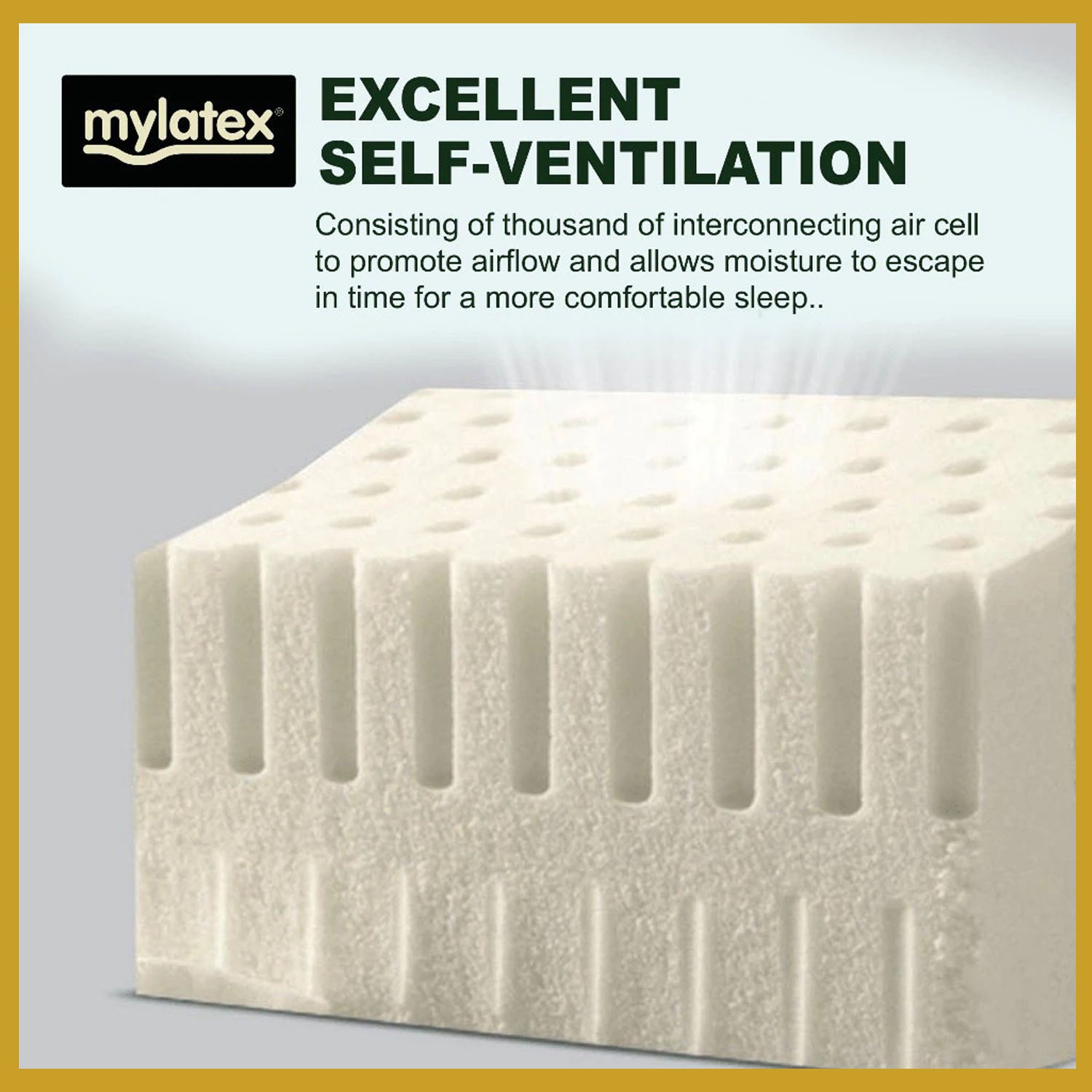 MyLatex Nero basic 100% Natural Latex Topper | Latex Mattress Topper, Hypoallergenic.