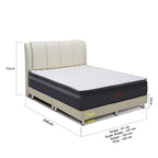 Zion PetFriendly Scratch-Resistant Bed Frame with Mattress in 48 Colours - All Sizes