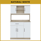 Ponio Series A Kitchen Cabinet with Drawers and Top Cabinet in 4 Colours