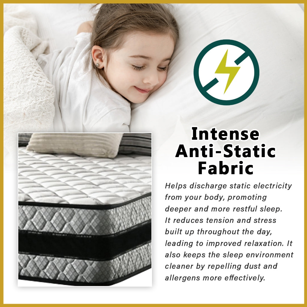 Honey Spinal XL 12" Anti-Static Posture Support Spring Mattress - All Sizes Available
