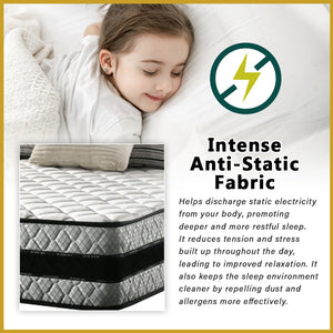 Honey Spinal XL 12" Anti-Static Posture Support Spring Mattress - All Sizes Available