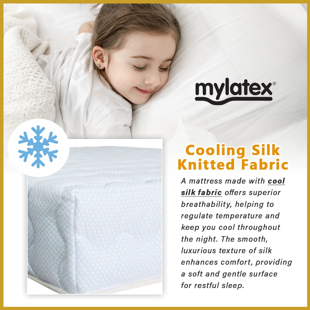MyLatex ANSON 10" Natural Latex Mattress, Coconut Fibre, Cooling Silk Fabric - All Sizes