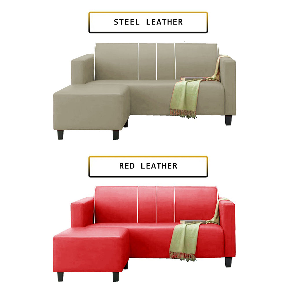 James Series Leather/Pet-Friendly Fabric 3 Seater Sofa With Ottoman In 10 Colours