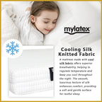 MyLatex RELAX ZONE 10" 7-Zone Natural Latex Mattress Cooling Silk Cover - All Size