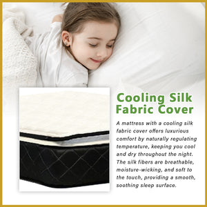 Therapedic Spinal Cool 12" Mattress Bonnel Spring w/ Cooling Silk Fabric - All Sizes