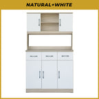 Ponio Series B Kitchen Cabinet with Drawers and Top Cabinet in 4 Colours