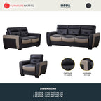 Oppa 1/2/3 Sofa Set In Top Grade PU Leather Upholstery