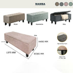 Mamba in Brown Storage Bench Chair/ Sofa Sectional/ Heavy Duty Bench Chairs