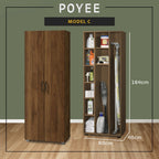 Poyee Series CARB-P2 Certified Board 1-Door 2-Door Utility Cabinet Equipment Storage