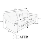 Horgar Series 1/2/3 Seater Faux Leather Sofa With Ottoman