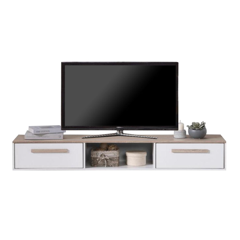 Pollian 4FT/5FT Floating TV Console with Back Panel LED Backlight in 2 Colours