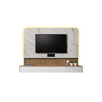 Genesis 6FT Hanging TV Console Floating with LED Backlight with Drawers