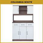 Ponio Series B Kitchen Cabinet with Drawers and Top Cabinet in 4 Colours