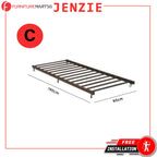Jenzie Single Metal Pull-Out Bed Frame w/ Mattress Add On Available