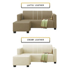 James Series Leather/Pet-Friendly Fabric 3 Seater Sofa With Ottoman In 10 Colours